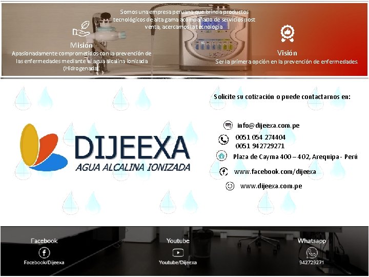 Somos una empresa peruana que brinda productos tecnológicos de alta gama acompañado de servicios