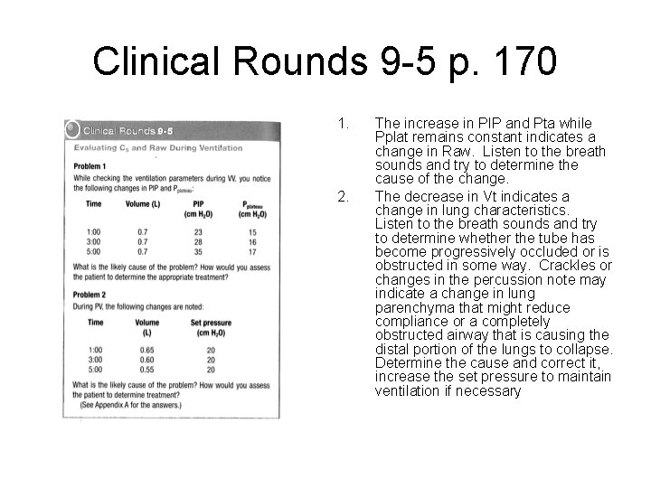Clinical Rounds 9 -5 p. 170 1. 2. The increase in PIP and Pta Clinical Rounds 9 -5 p. 170 1. 2. The increase in PIP and Pta