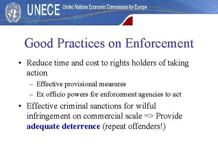 An Introduction to IPR Enforcement Tony Bonnici UNECE