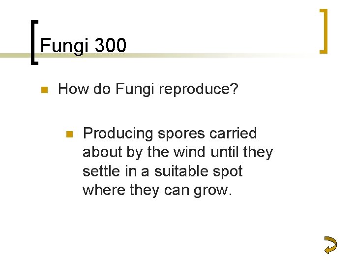 Fungi 300 n How do Fungi reproduce? n Producing spores carried about by the