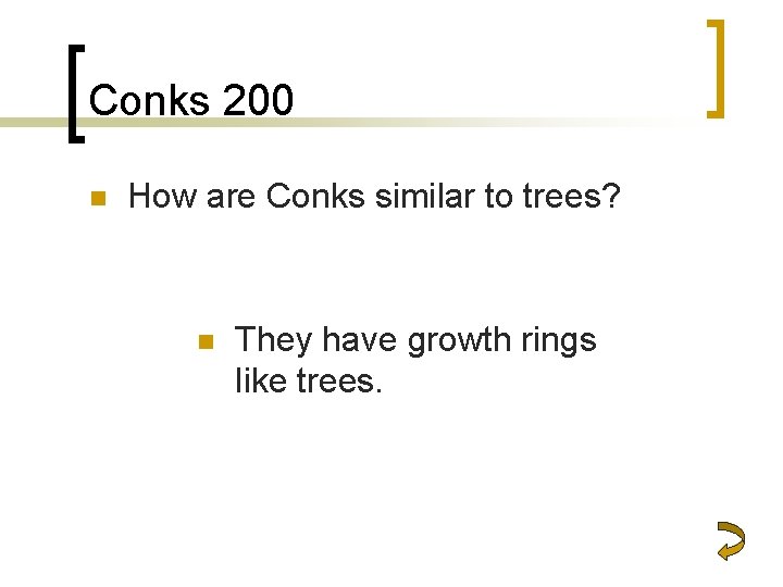 Conks 200 n How are Conks similar to trees? n They have growth rings