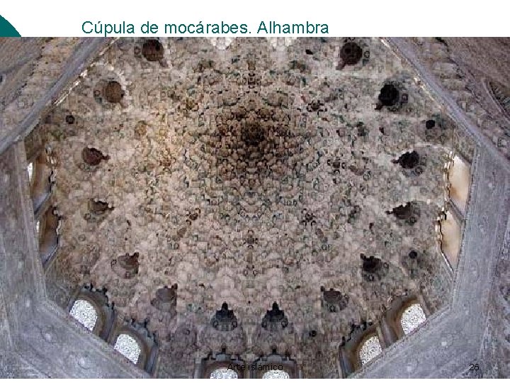 Cúpula de mocárabes. Alhambra Arte islámico 26 