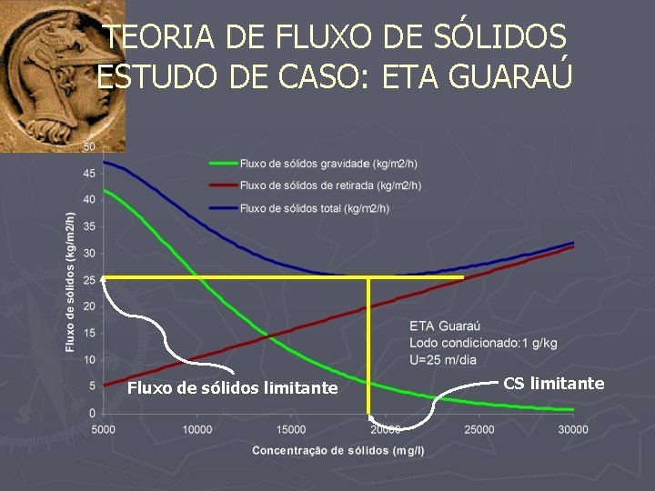 TEORIA DE FLUXO DE SÓLIDOS ESTUDO DE CASO: ETA GUARAÚ Fluxo de sólidos limitante