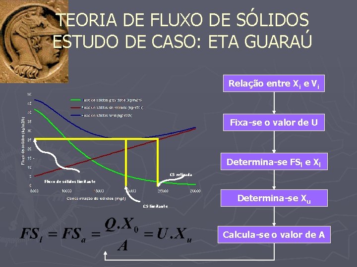 TEORIA DE FLUXO DE SÓLIDOS ESTUDO DE CASO: ETA GUARAÚ Relação entre Xi e