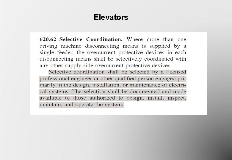 Elevators Elevators