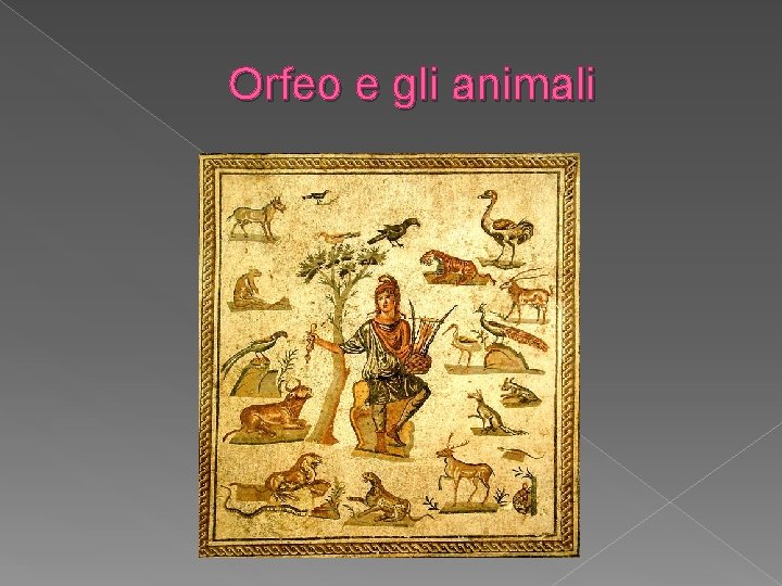 Orfeo e gli animali 