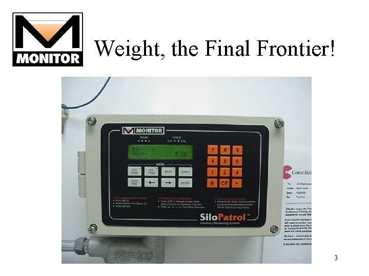 Weight, the Final Frontier! 3 Weight, the Final Frontier! 3