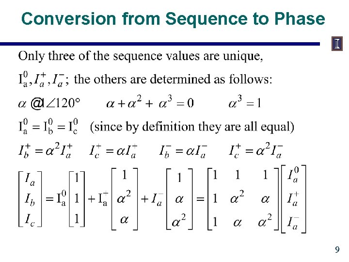 Conversion from Sequence to Phase 9 