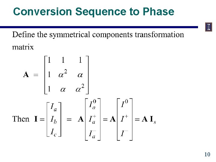 Conversion Sequence to Phase 10 