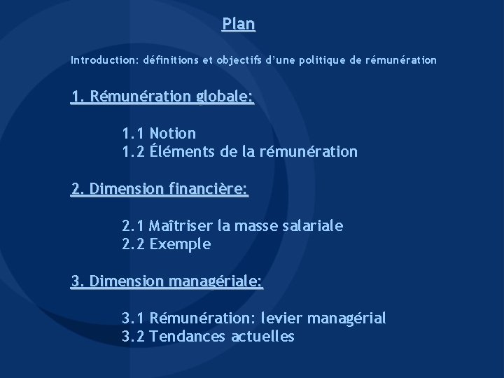 La Politique de Rmunration ESC LILLE TD MRH