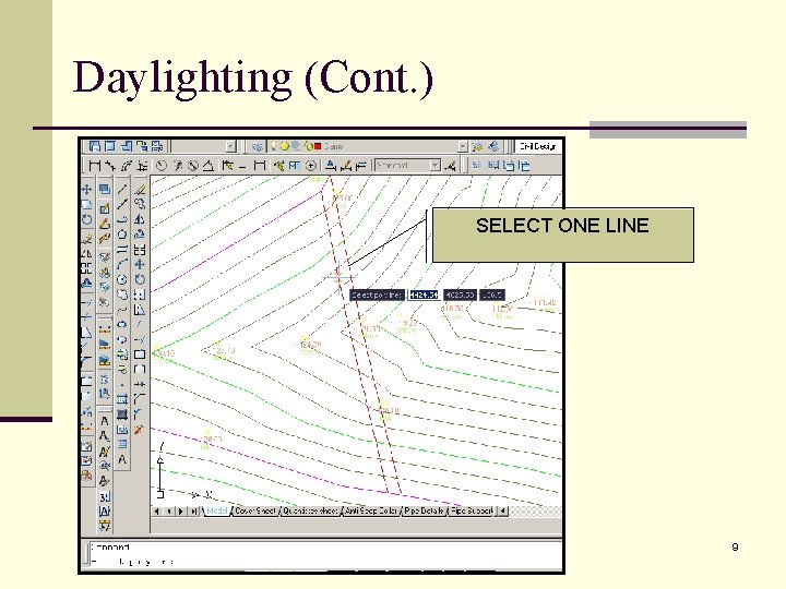 Daylighting (Cont. ) SELECT ONE LINE 9 