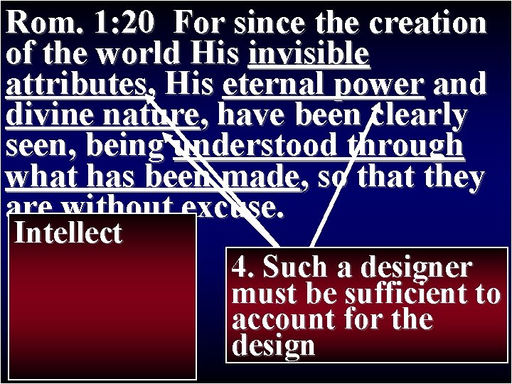 Rom. 1: 20 For since the creation Paul’s Journey II of the world. First