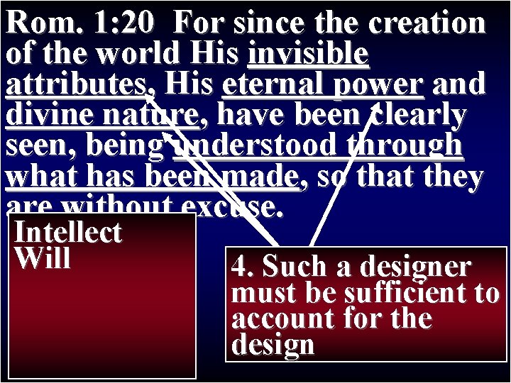 Rom. 1: 20 For since the creation Paul’s Journey II of the world. First