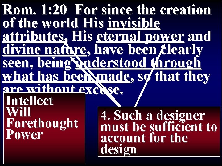 Rom. 1: 20 For since the creation Paul’s Journey II of the world. First