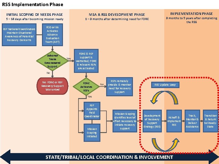 RSS Implementation Phase INITIAL SCOPING OF NEEDS PHASE 5 – 14 days after becoming