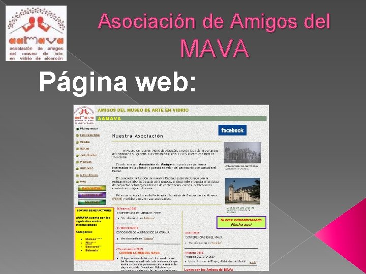 Asociación de Amigos del MAVA Página web: 
