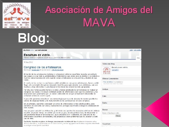 Asociación de Amigos del MAVA Blog: 