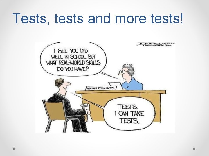 Tests, tests and more tests! 
