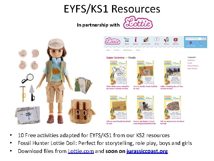 EYFS/KS 1 Resources In partnership with • 10 Free activities adapted for EYFS/KS 1