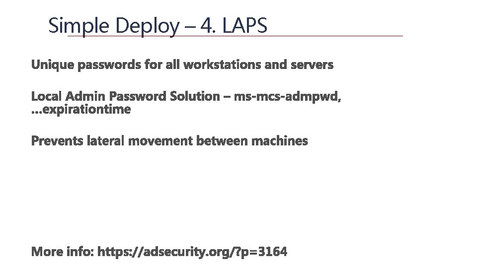 Simple Deploy – 4. LAPS 