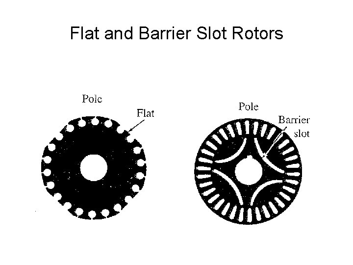 Flat and Barrier Slot Rotors 