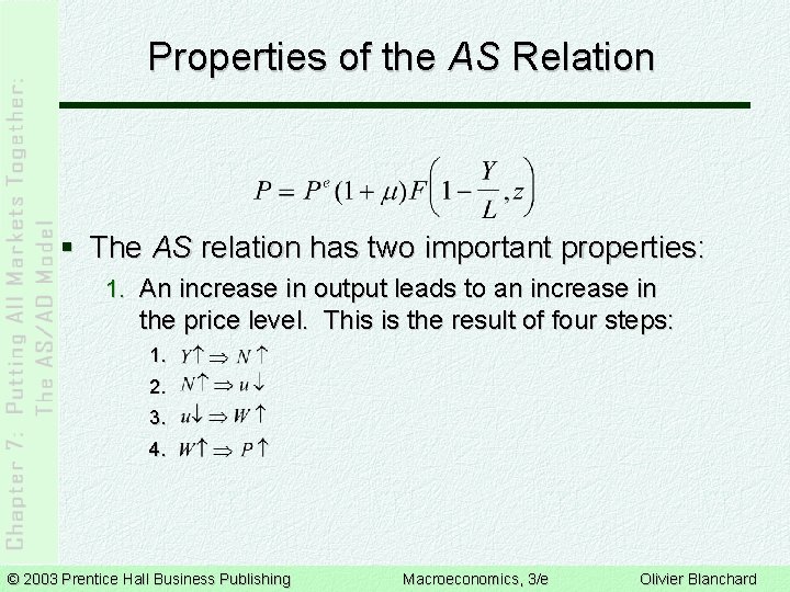 Properties of the AS Relation § The AS relation has two important properties: 1.