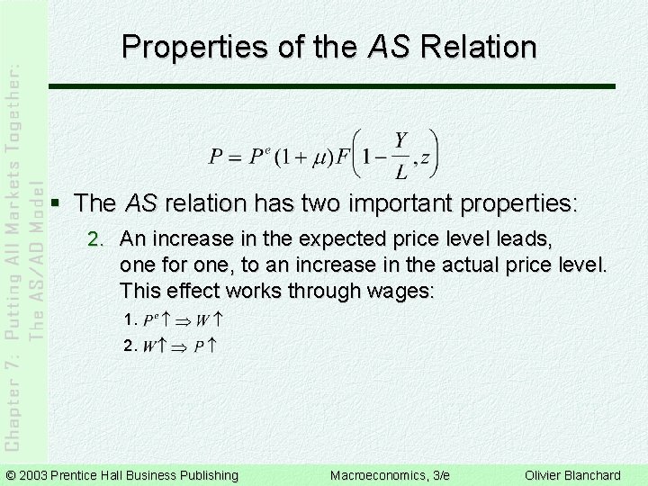 Properties of the AS Relation § The AS relation has two important properties: 2.