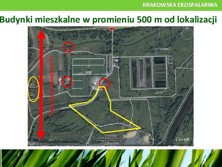 KRAKOWSKA EKOSPALARNIA Budynki mieszkalne w promieniu 500 m od lokalizacji 