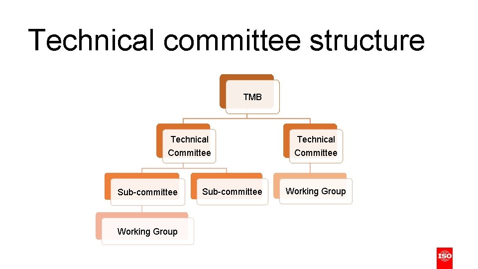 Technical committee structure TMB Technical Committee Sub-committee Working Group Technical committee structure TMB Technical Committee Sub-committee Working Group