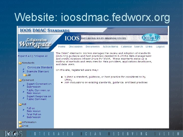 Website: ioosdmac. fedworx. org 