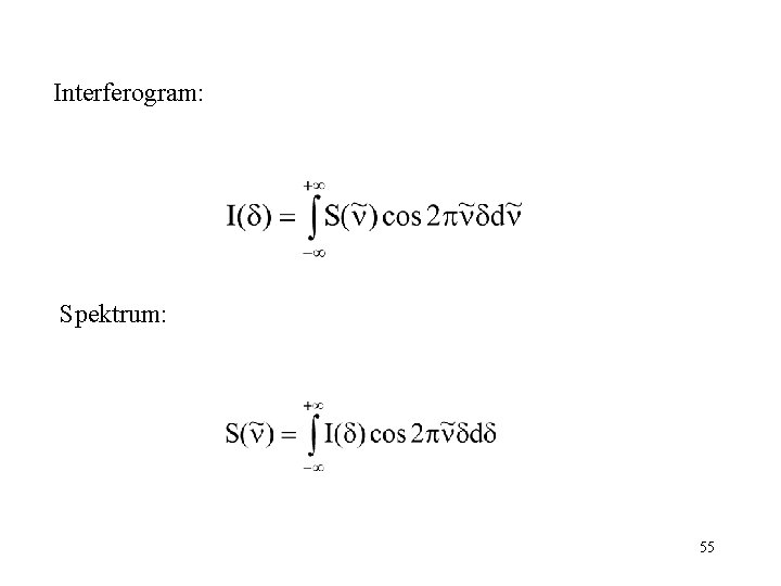 Interferogram: Spektrum: 55 