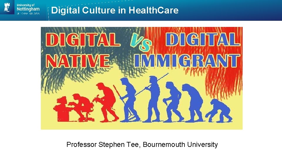 Digital Culture in Health. Care Professor Stephen Tee, Bournemouth University 