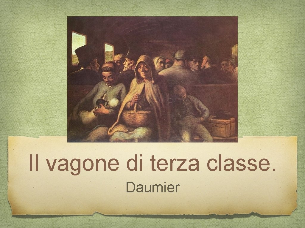 Il vagone di terza classe. Daumier 