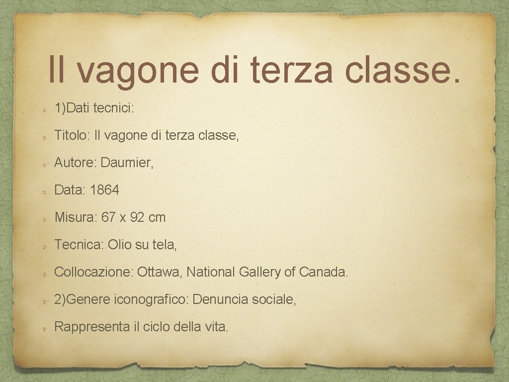 Il vagone di terza classe. 1)Dati tecnici: Titolo: Il vagone di terza classe, Autore: