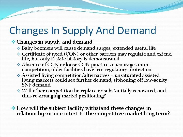 Changes In Supply And Demand v Changes in supply and demand v Baby boomers