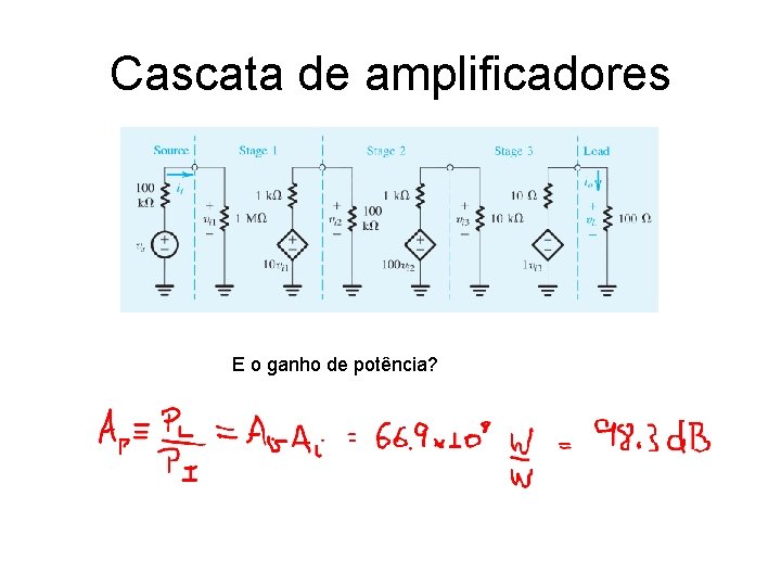 Cascata de amplificadores E o ganho de potência? Cascata de amplificadores E o ganho de potência?