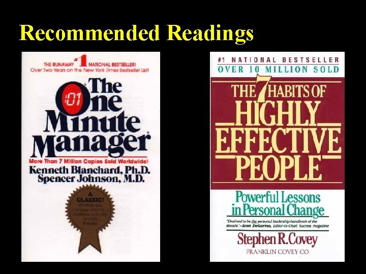 Recommended Readings 