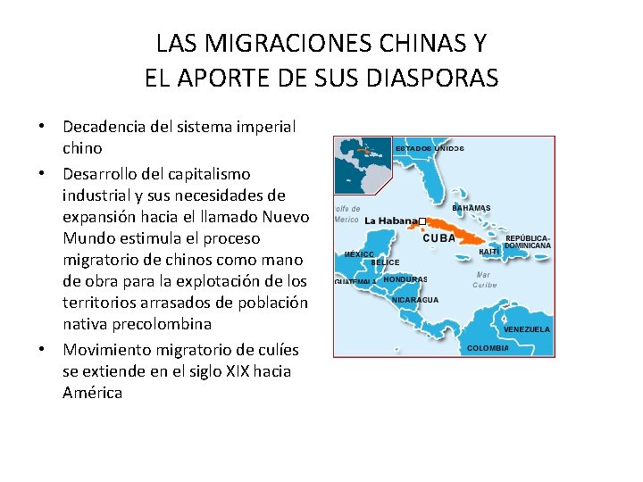 LAS MIGRACIONES CHINAS Y EL APORTE DE SUS DIASPORAS • Decadencia del sistema imperial