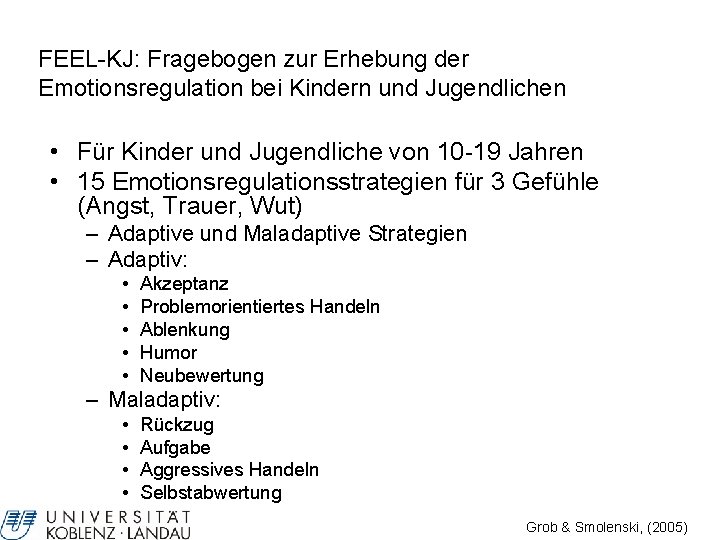 FEEL-KJ: Fragebogen zur Erhebung der Emotionsregulation bei Kindern und Jugendlichen • Für Kinder und