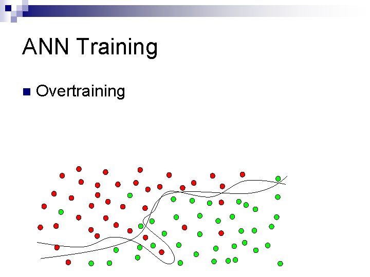ANN Training n Overtraining 