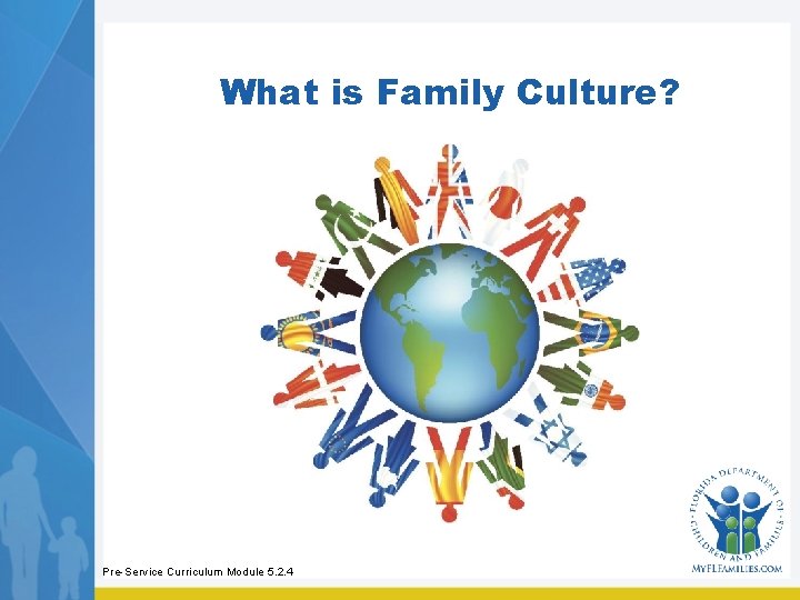 What is Family Culture? Pre-Service Curriculum Module 5. 2. 4 