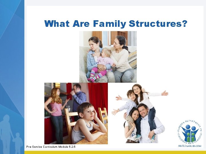 What Are Family Structures? Pre-Service Curriculum Module 5. 2. 5 