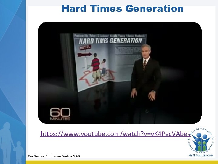 Hard Times Generation https: //www. youtube. com/watch? v=v. K 4 Pvc. VAbes Pre-Service Curriculum