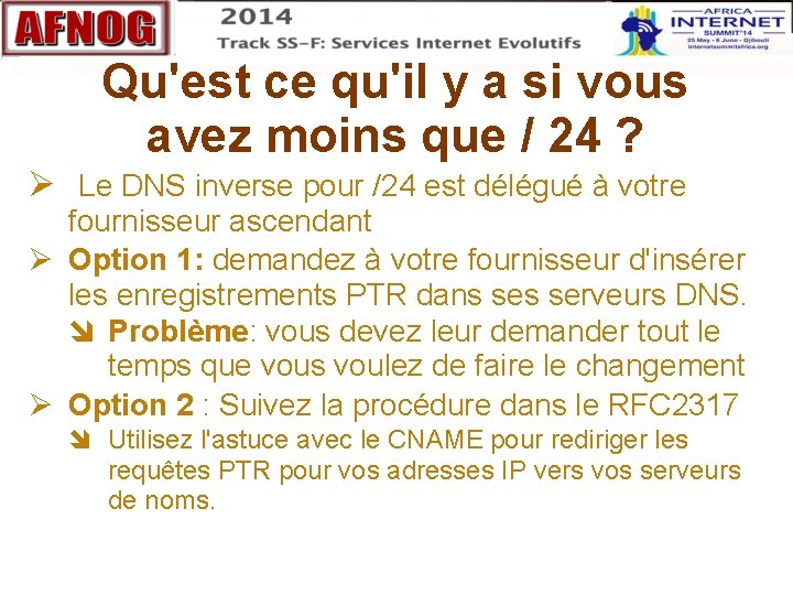 Qu'est ce qu'il y a si vous avez moins que / 24 ? Le