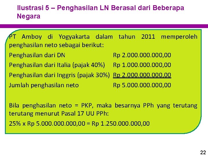 Ilustrasi 5 – Penghasilan LN Berasal dari Beberapa Negara PT Amboy di Yogyakarta dalam