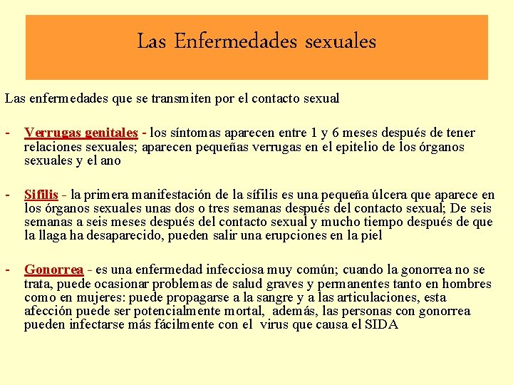 Las Enfermedades sexuales Las enfermedades que se transmiten por el contacto sexual - Verrugas