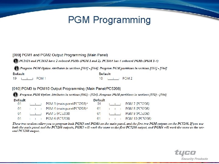PGM Programming 