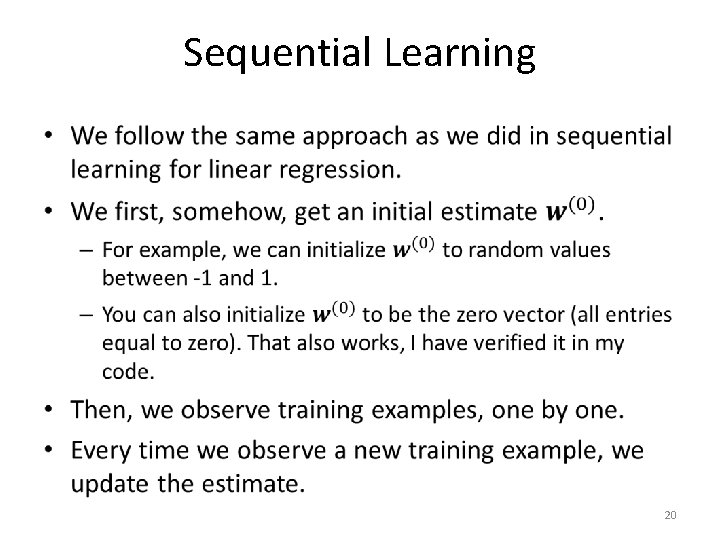 Sequential Learning • 20 