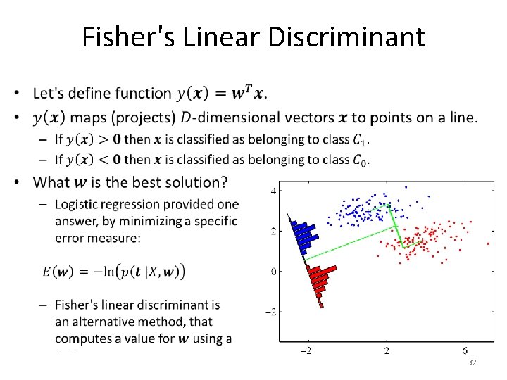 Fisher's Linear Discriminant • 32 