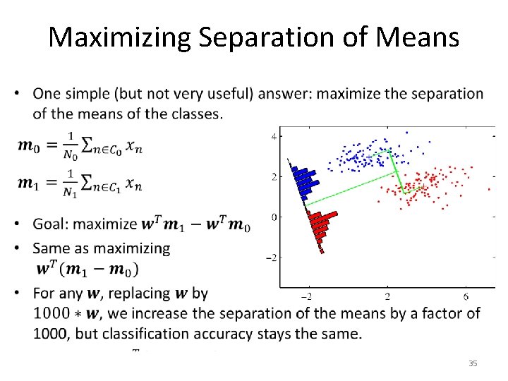 Maximizing Separation of Means • 35 